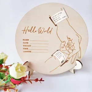 Newborn Announcement Plaque